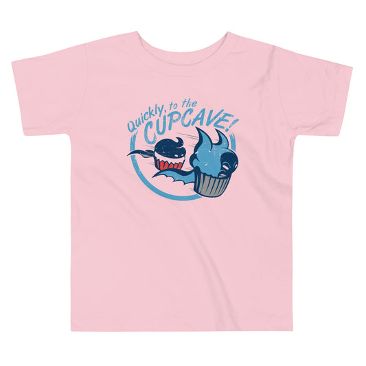 Quickly, To The Cupcave! Kid's Toddler Tee