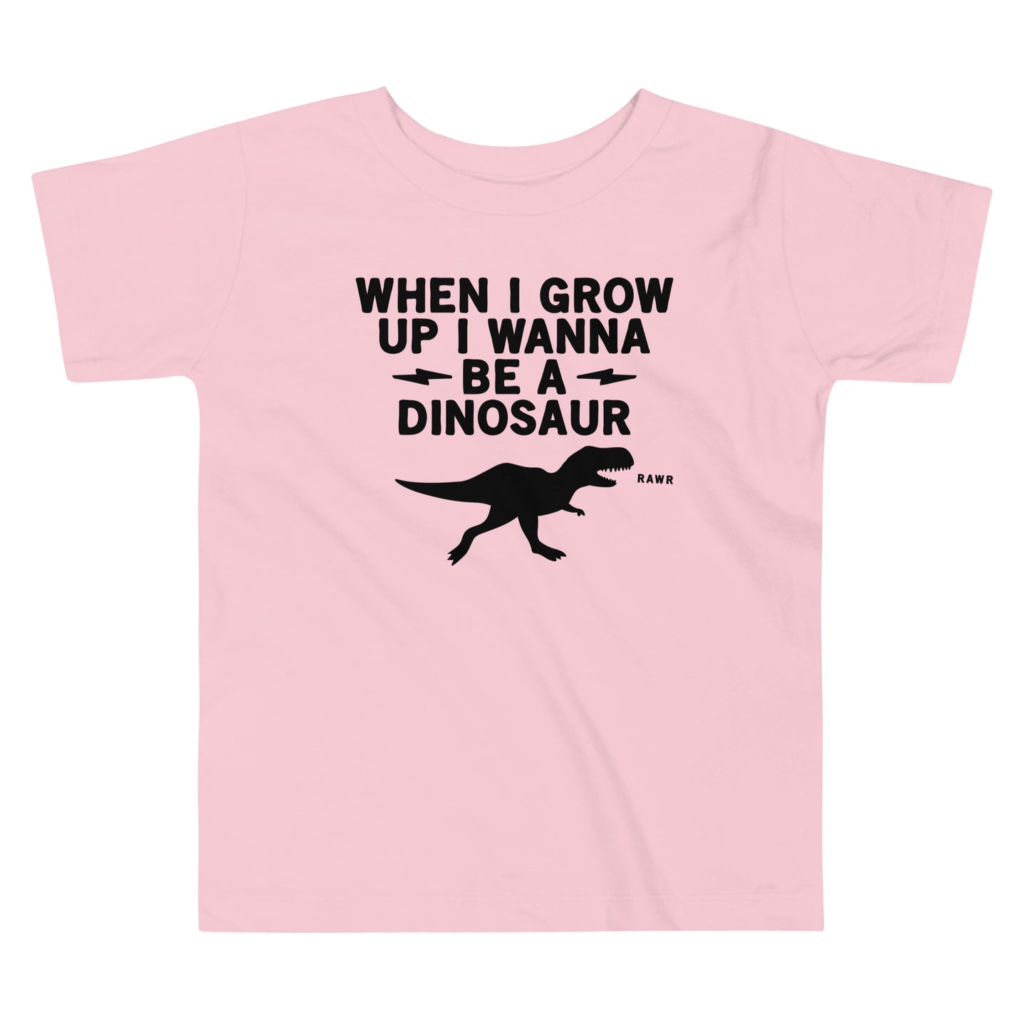 When I Grow Up I Wanna Be A Dinosaur Kid's Toddler Tee