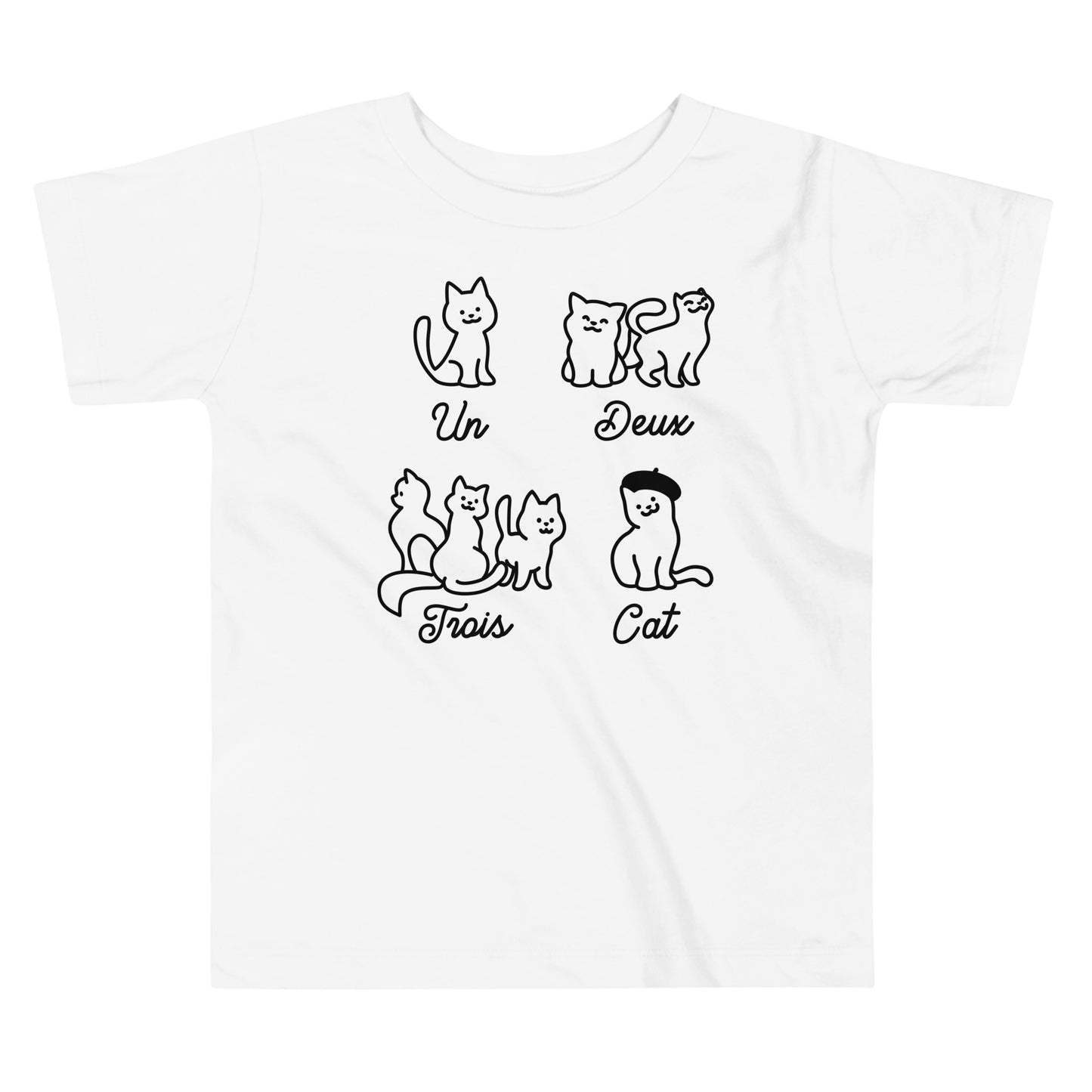 Un Deux Trois Cat Kid's Toddler Tee