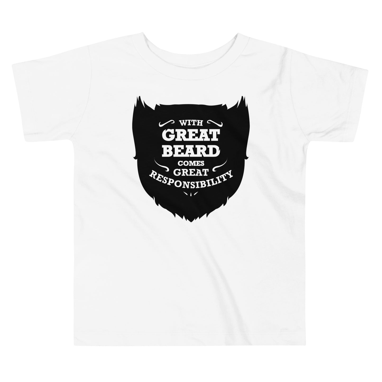 With Great Beard Comes Great Responsibility Kid's Toddler Tee