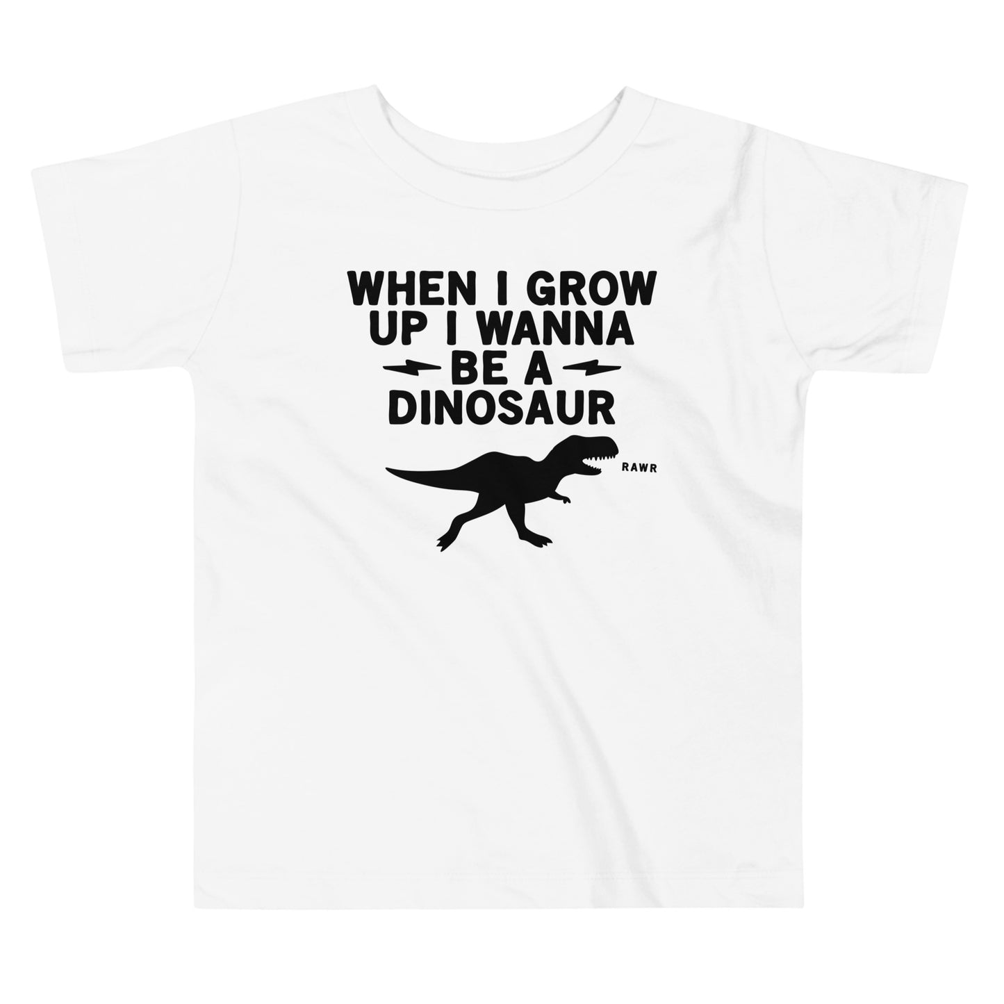 When I Grow Up I Wanna Be A Dinosaur Kid's Toddler Tee