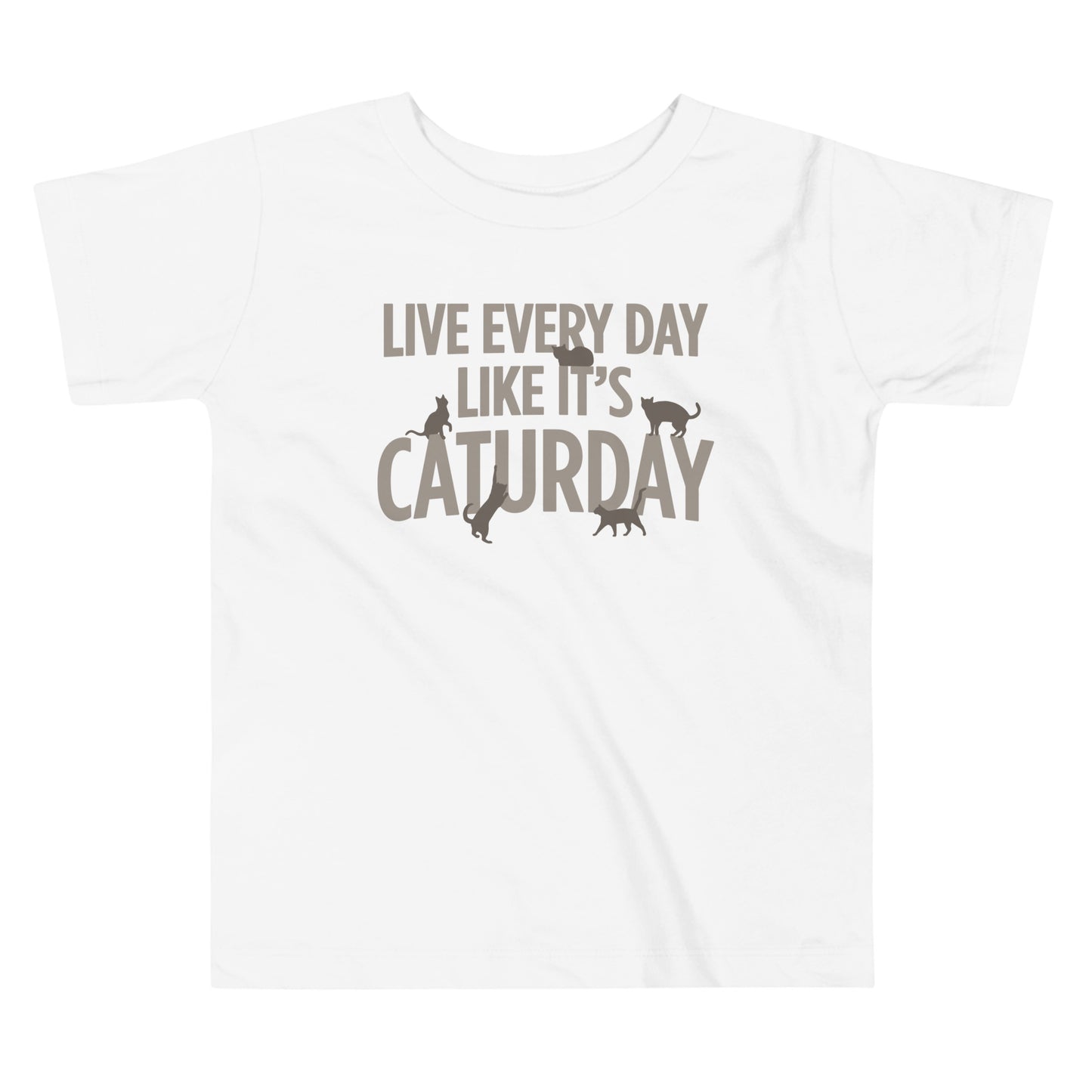 Live Every Day Like It's Caturday Kid's Toddler Tee