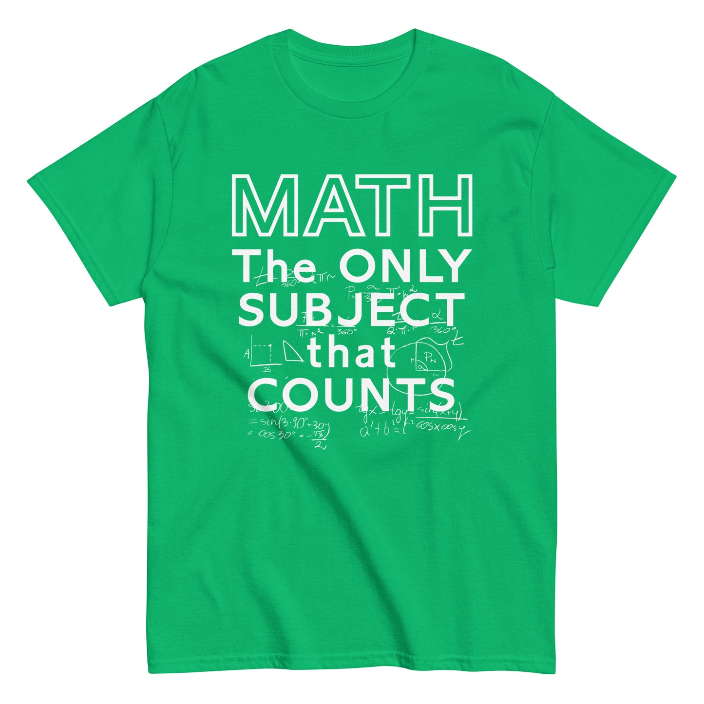 Math The Only Subject That Counts Men's Classic Tee