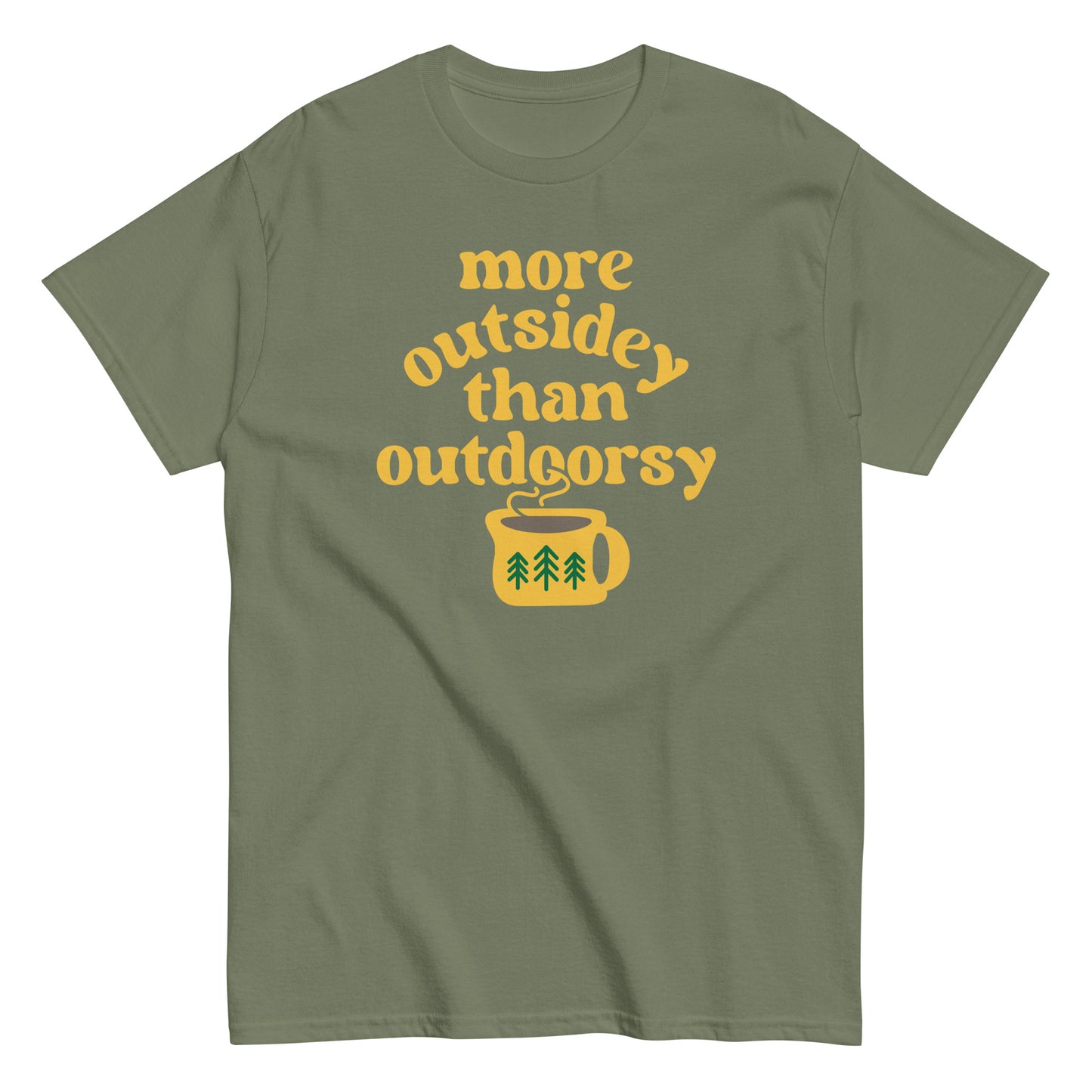 More Outsidey Than Outdoorsy Men's Classic Tee