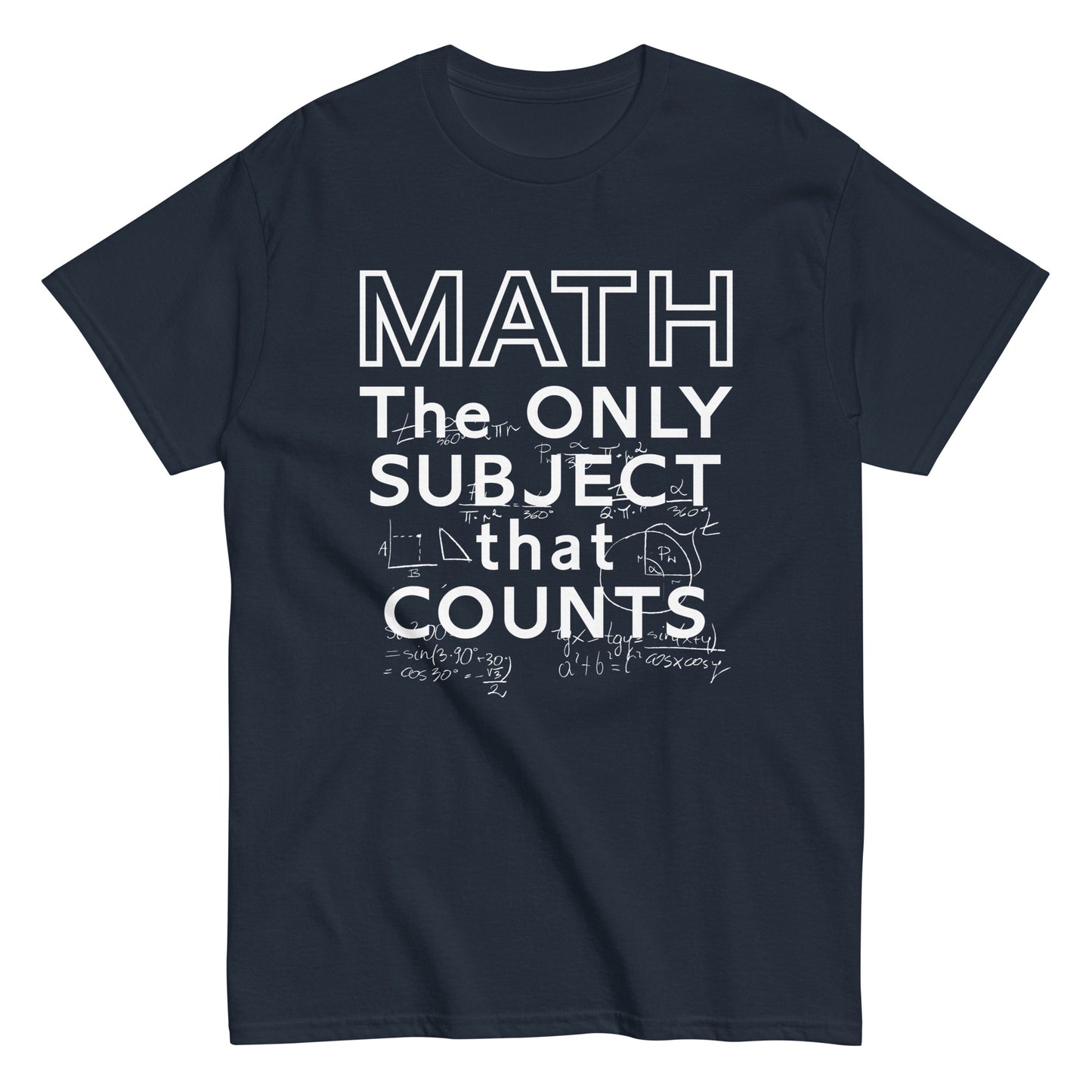 Math The Only Subject That Counts Men's Classic Tee