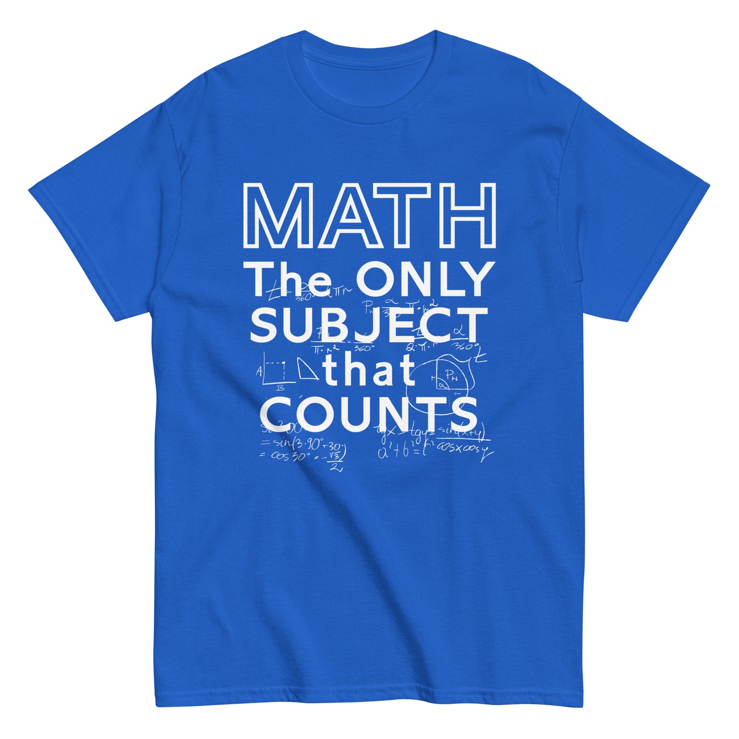 Math The Only Subject That Counts Men's Classic Tee