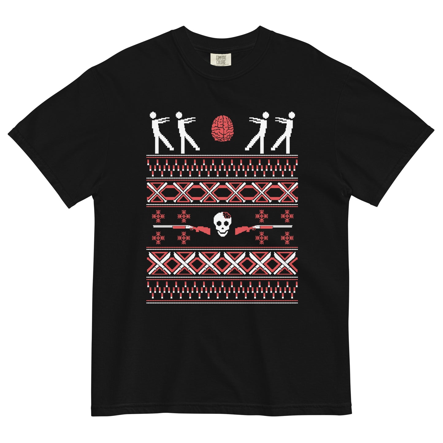 Zombie Christmas Sweater Men's Relaxed Fit Tee