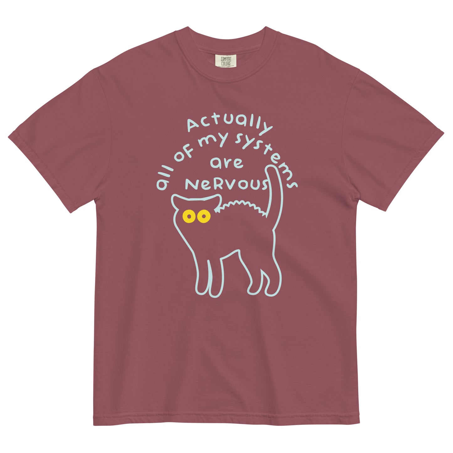 Actually All Of My Systems Are Nervous Men's Relaxed Fit Tee