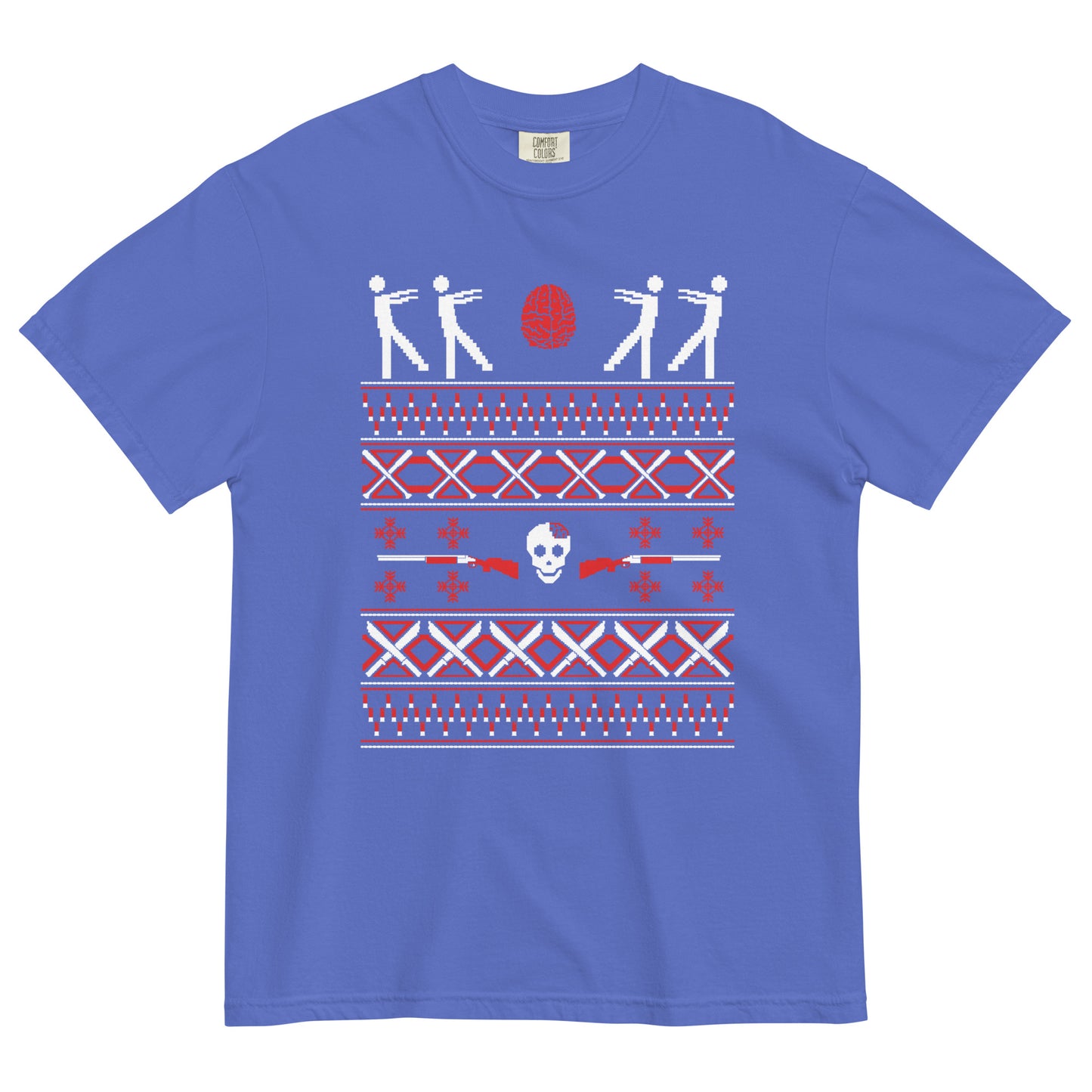 Zombie Christmas Sweater Men's Relaxed Fit Tee