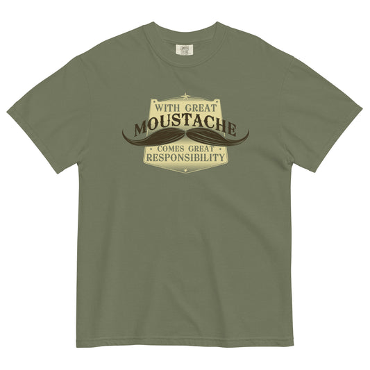 With Great Moustache Men's Relaxed Fit Tee