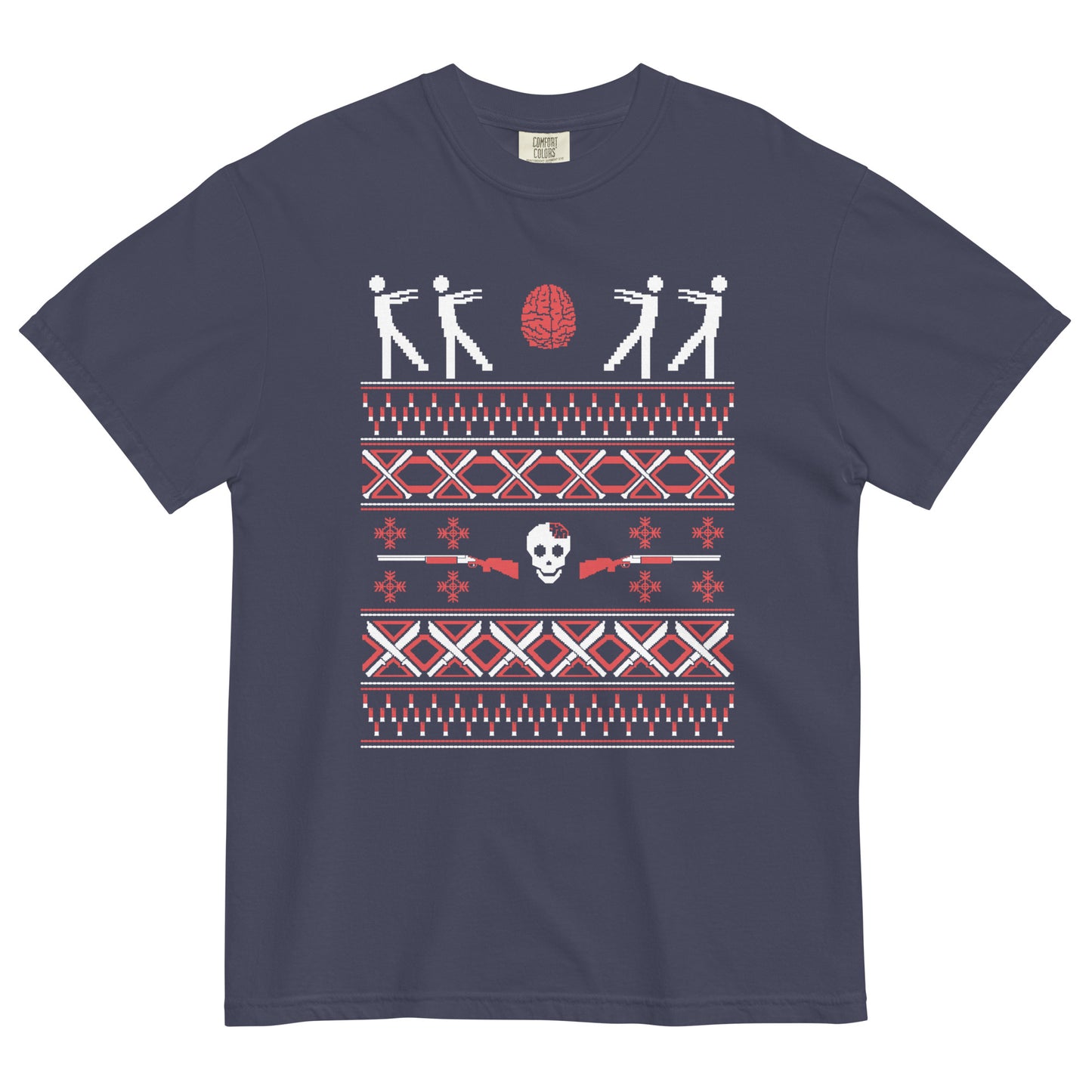 Zombie Christmas Sweater Men's Relaxed Fit Tee