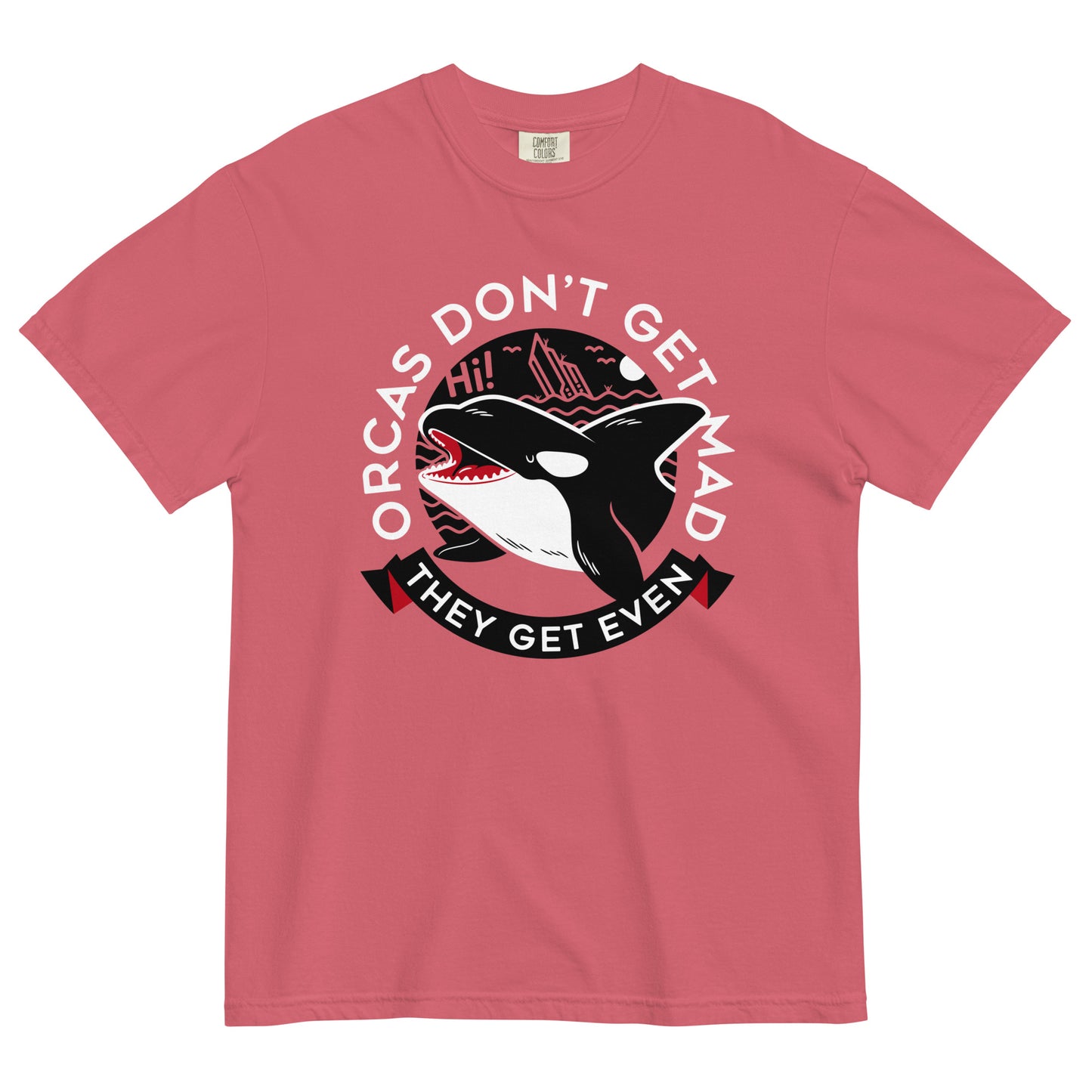 Orcas Don't Get Mad They Get Even Men's Relaxed Fit Tee