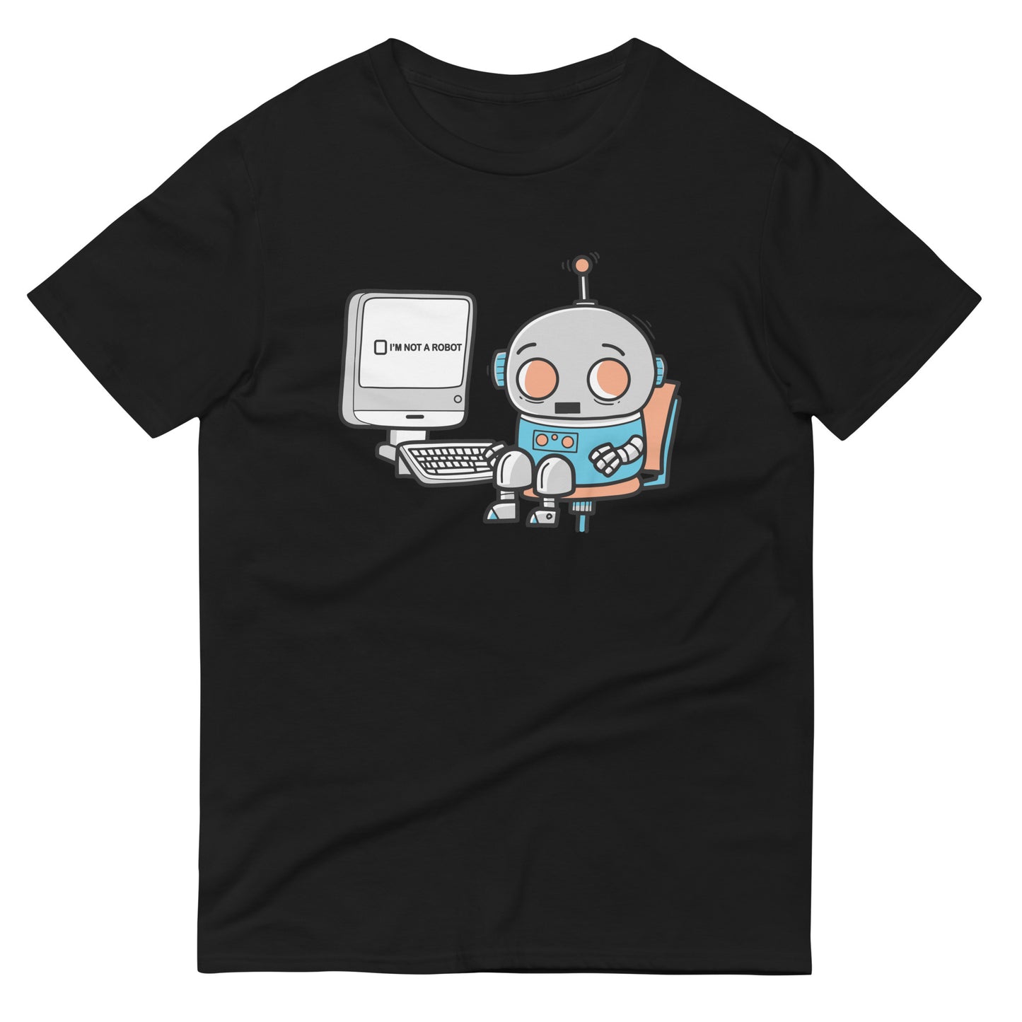 Robot Captcha Men's Signature Tee