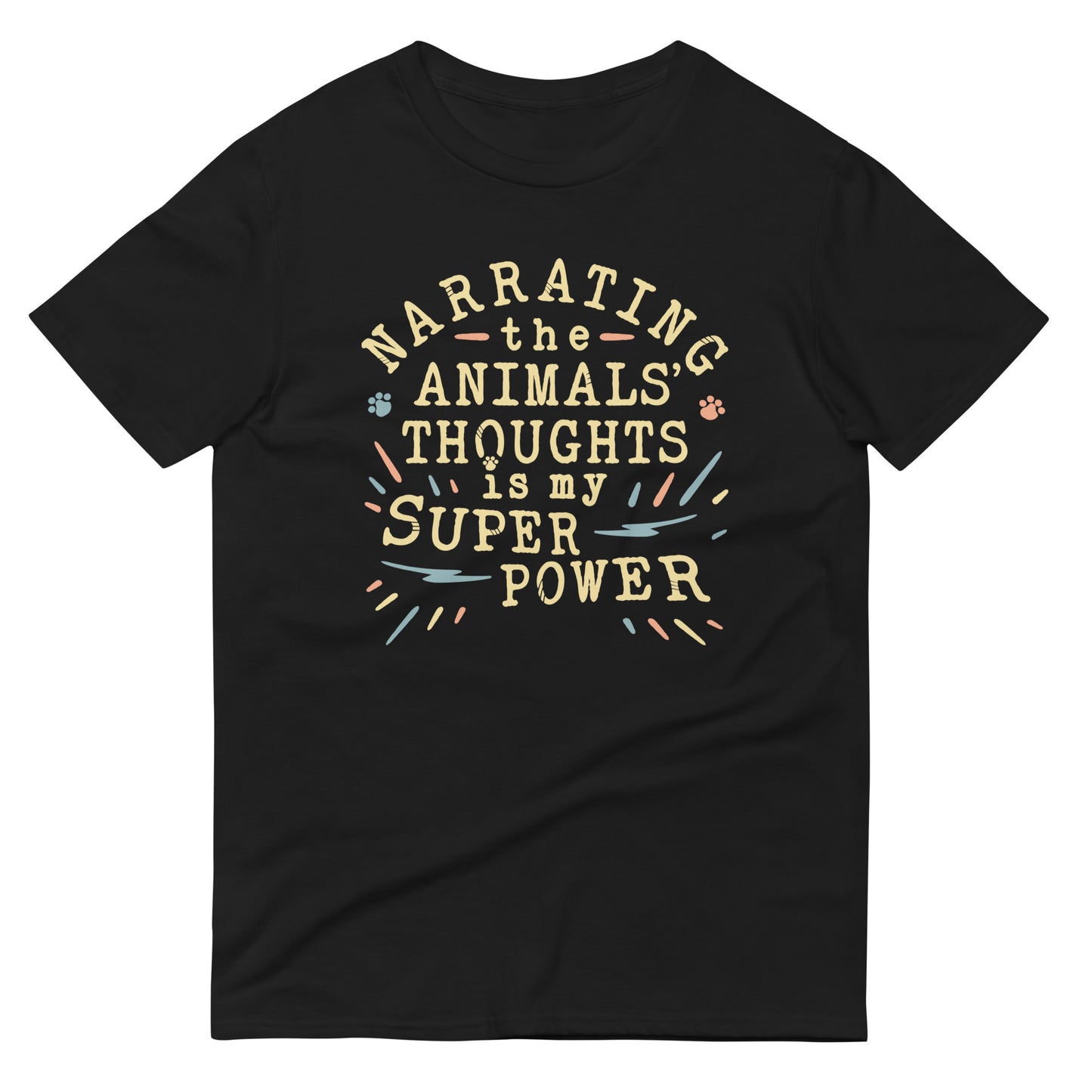 Narrating The Animals Thoughts Men's Signature Tee