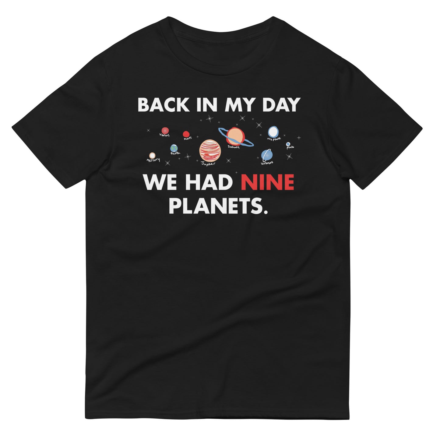 Back In My Day We Had Nine Planets Men's Signature Tee – SnorgTees.com