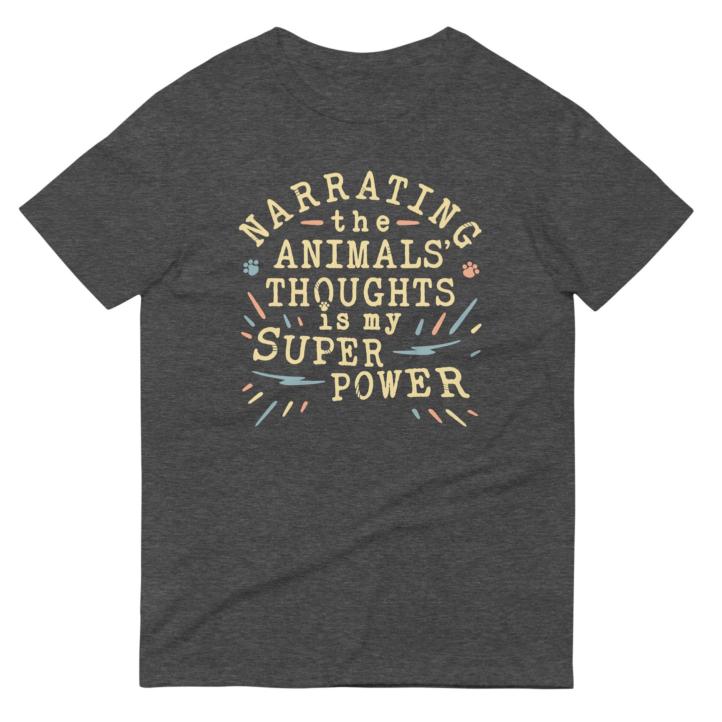 Narrating The Animals Thoughts Men's Signature Tee