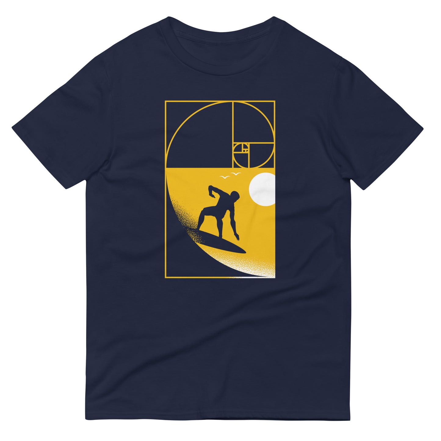 Golden Spiral Wave Men's Signature Tee