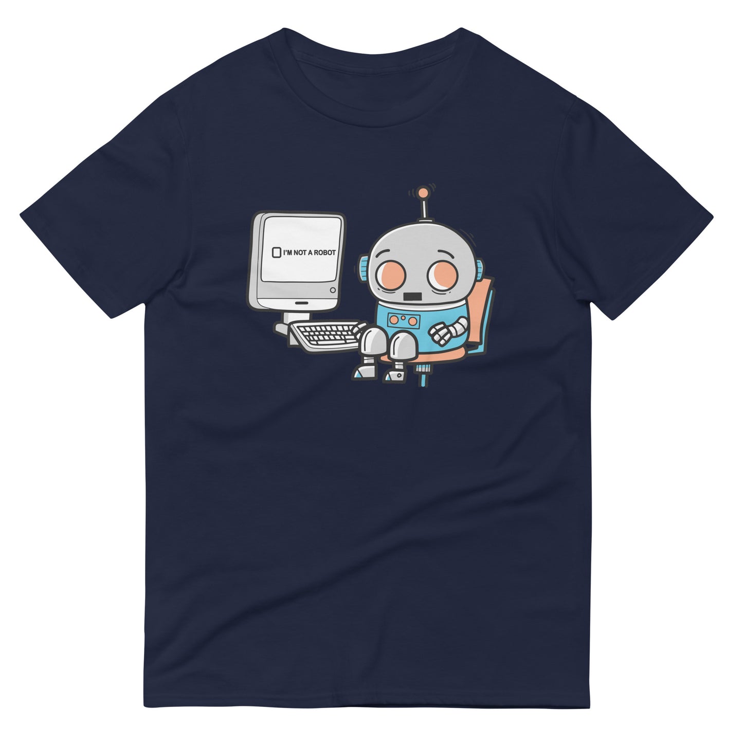 Robot Captcha Men's Signature Tee