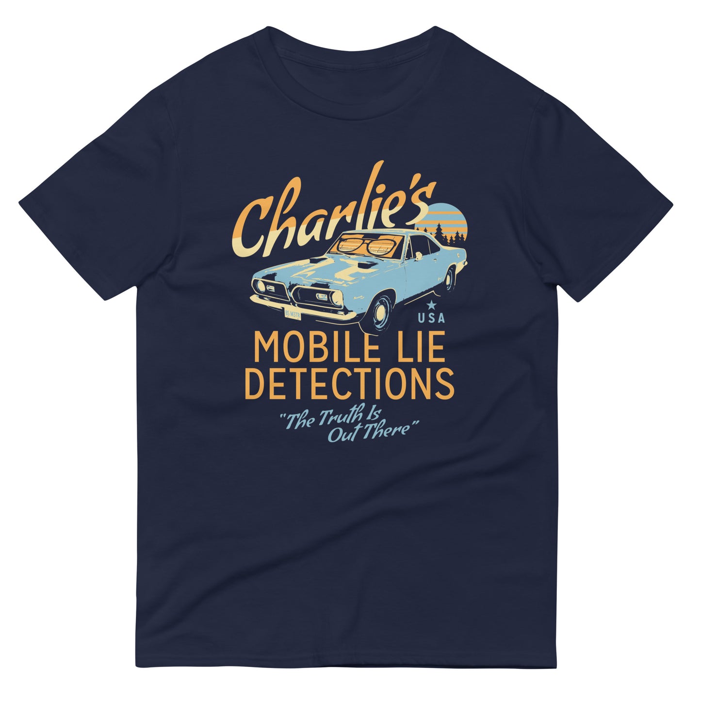 Charlie's Mobile Lie Detection Men's Signature Tee