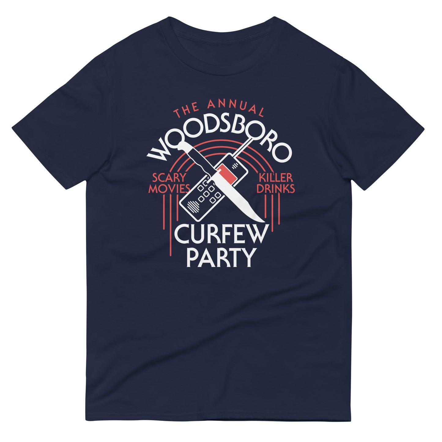 Woodsboro Curfew Party Men's Signature Tee