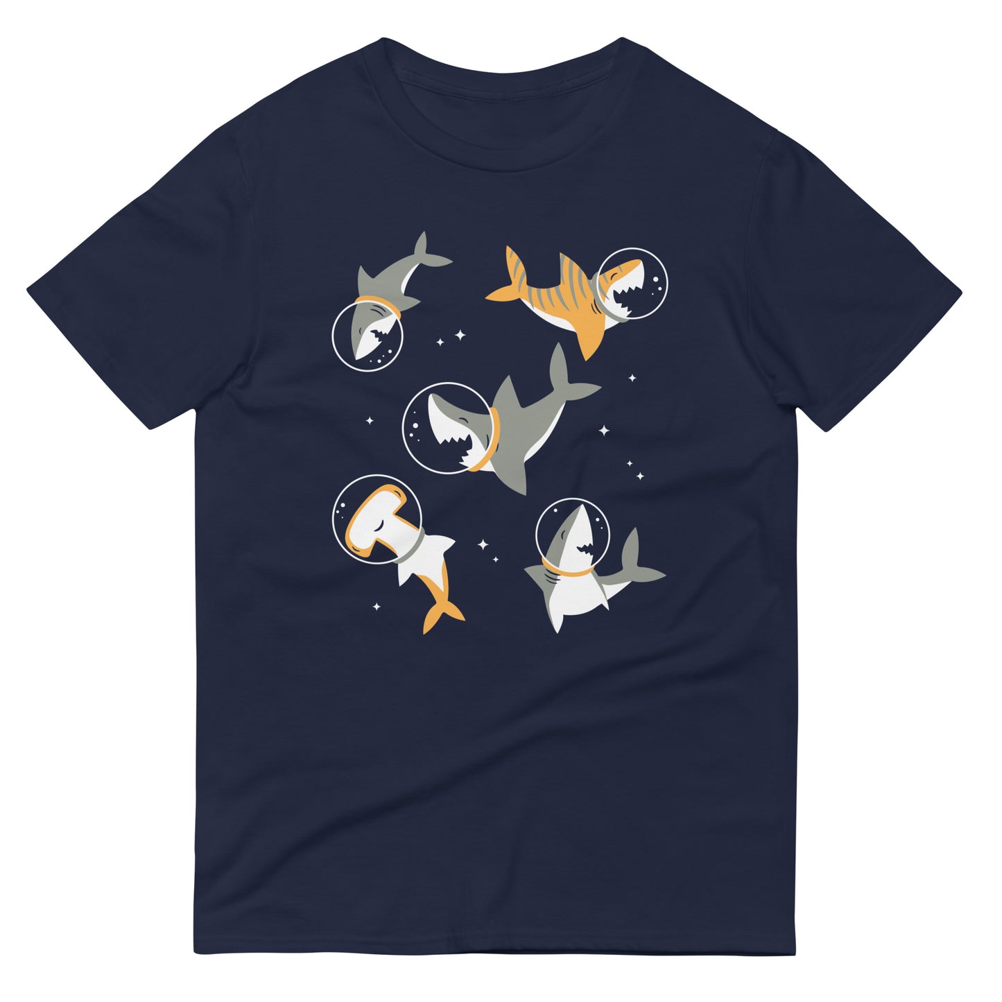 Sharks In Space Men's Signature Tee