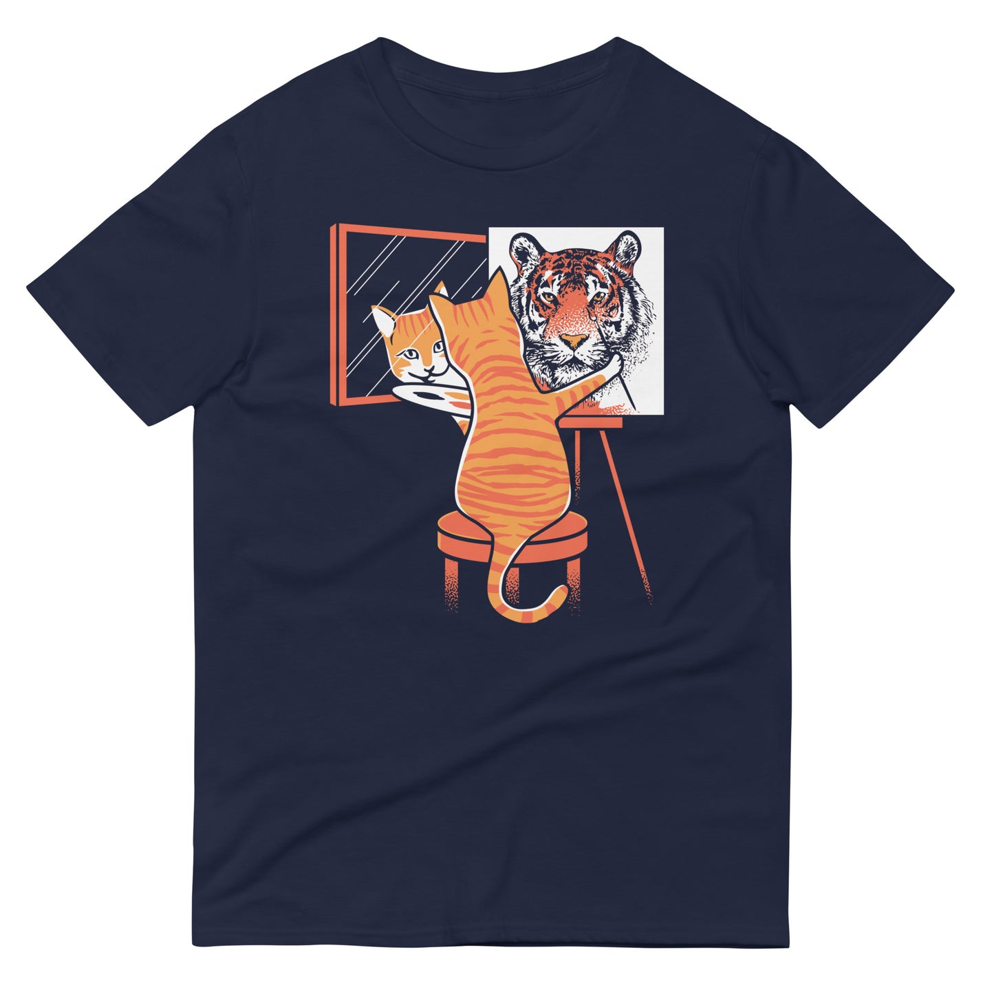 Cat Self Portrait Men's Signature Tee