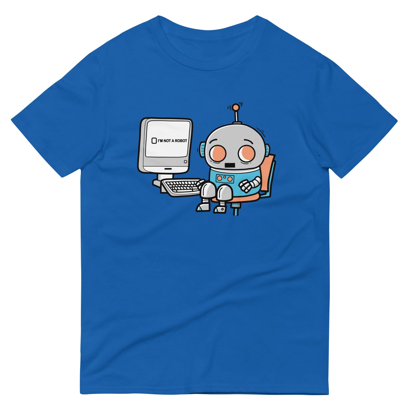 Robot Captcha Men's Signature Tee