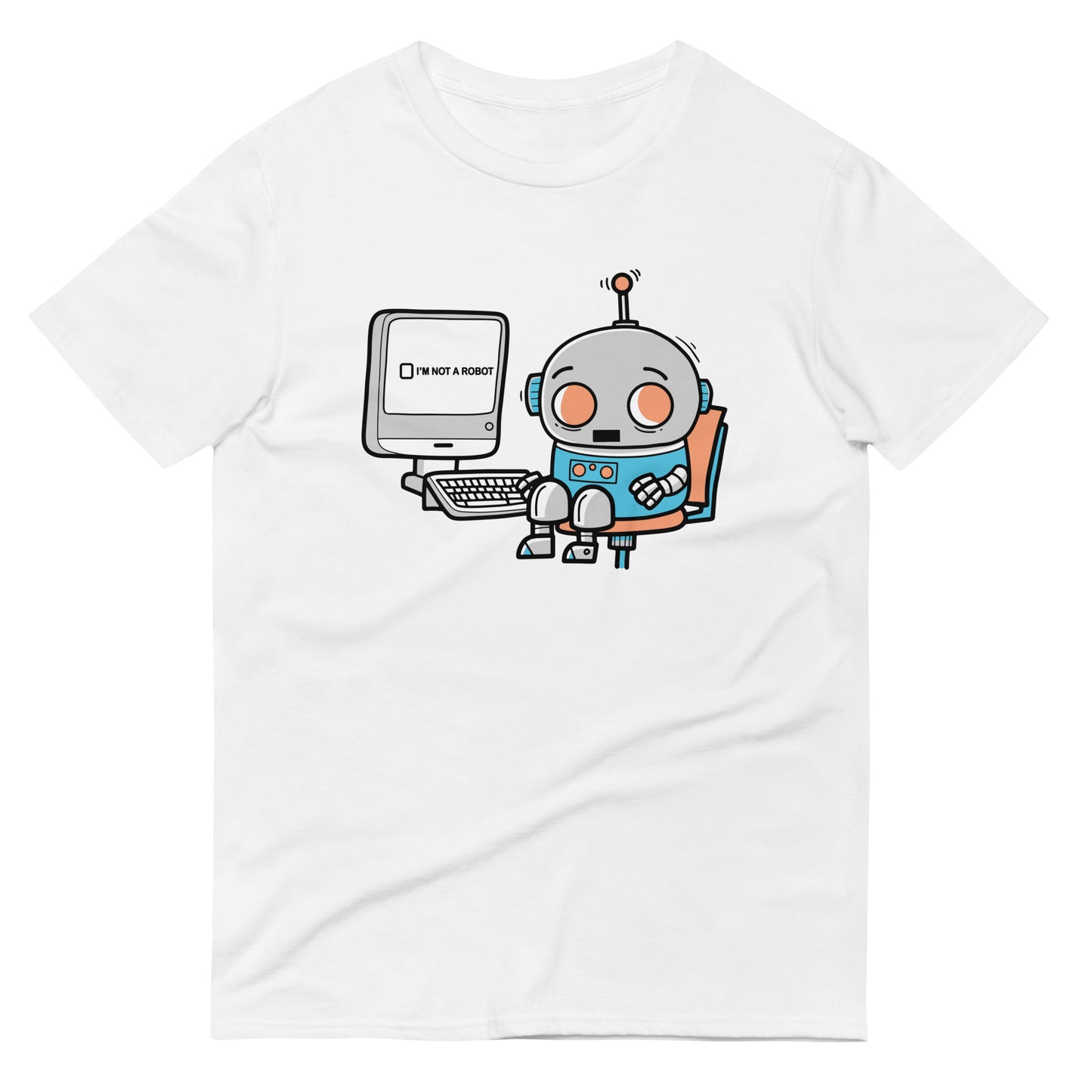 Robot Captcha Men's Signature Tee