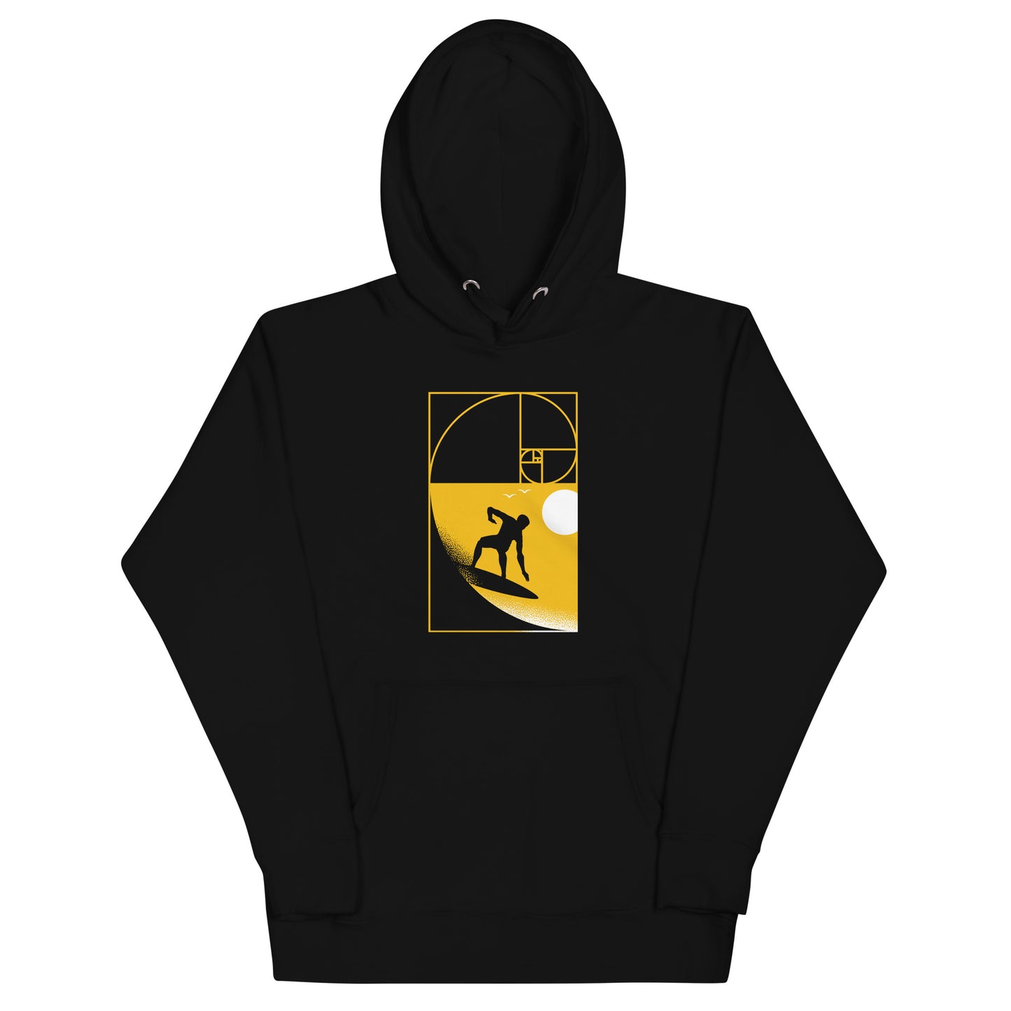 Golden Spiral Wave Unisex Hoodie