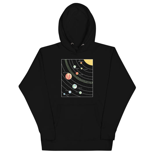 9 Planets Unisex Hoodie