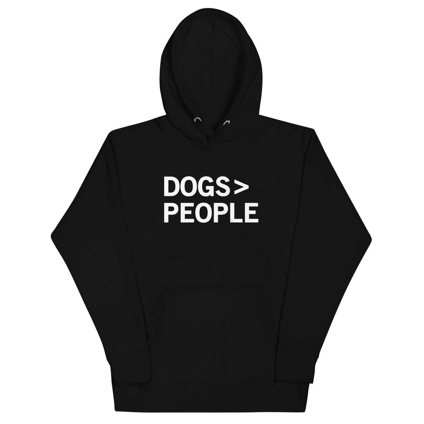 Dogs>People Unisex Hoodie