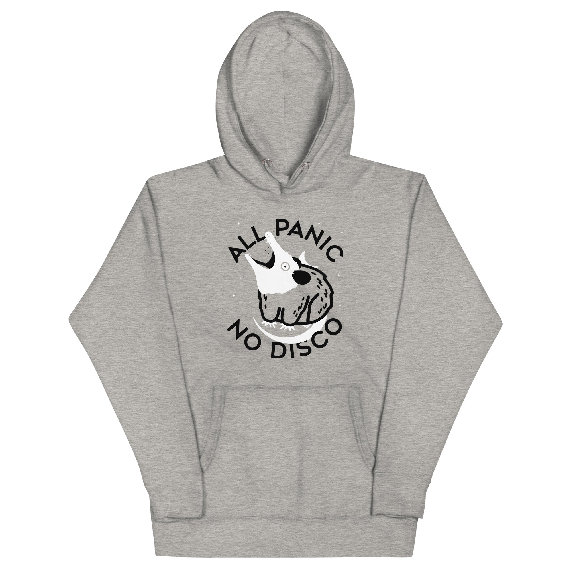 Snorgtees All Panic No Disco Unisex Hoodie Carbon Grey