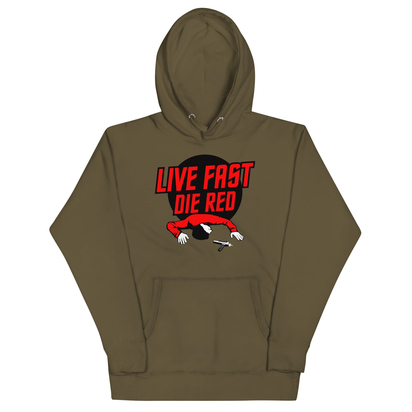 Live Fast Die Red Unisex Hoodie