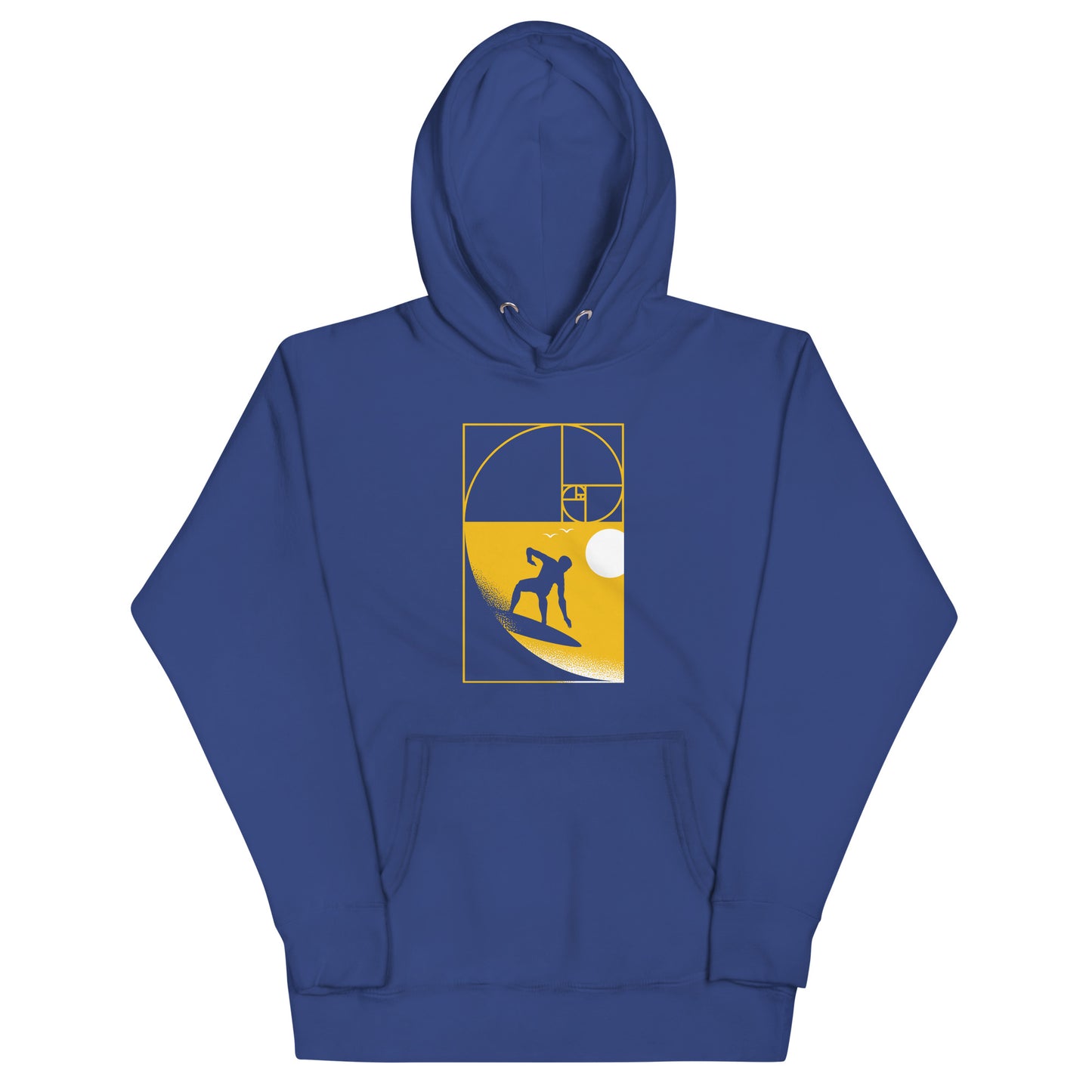 Golden Spiral Wave Unisex Hoodie