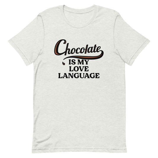 Chocolate Is My Love Language Men's Signature Tee