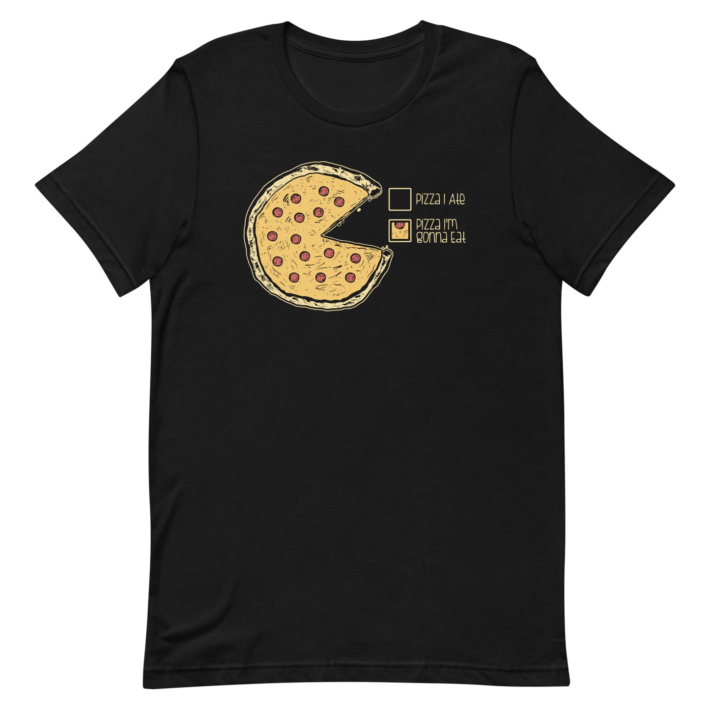 Pizza Pie Chart Men's Signature Tee