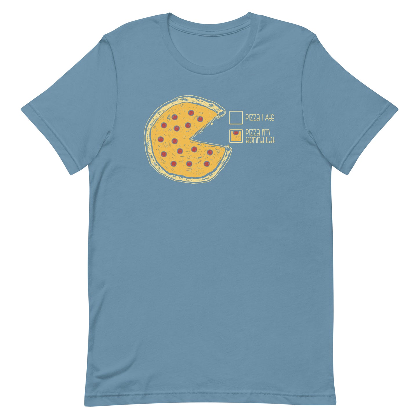 Pizza Pie Chart Men's Signature Tee