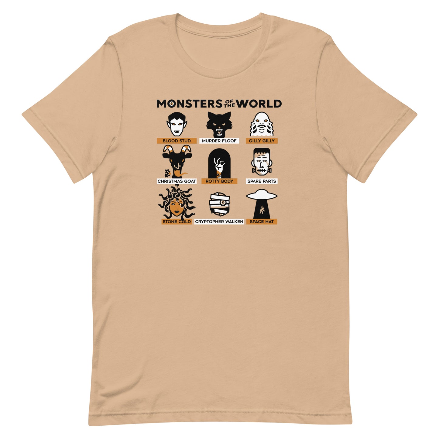 Monsters Of The World Men's Signature Tee