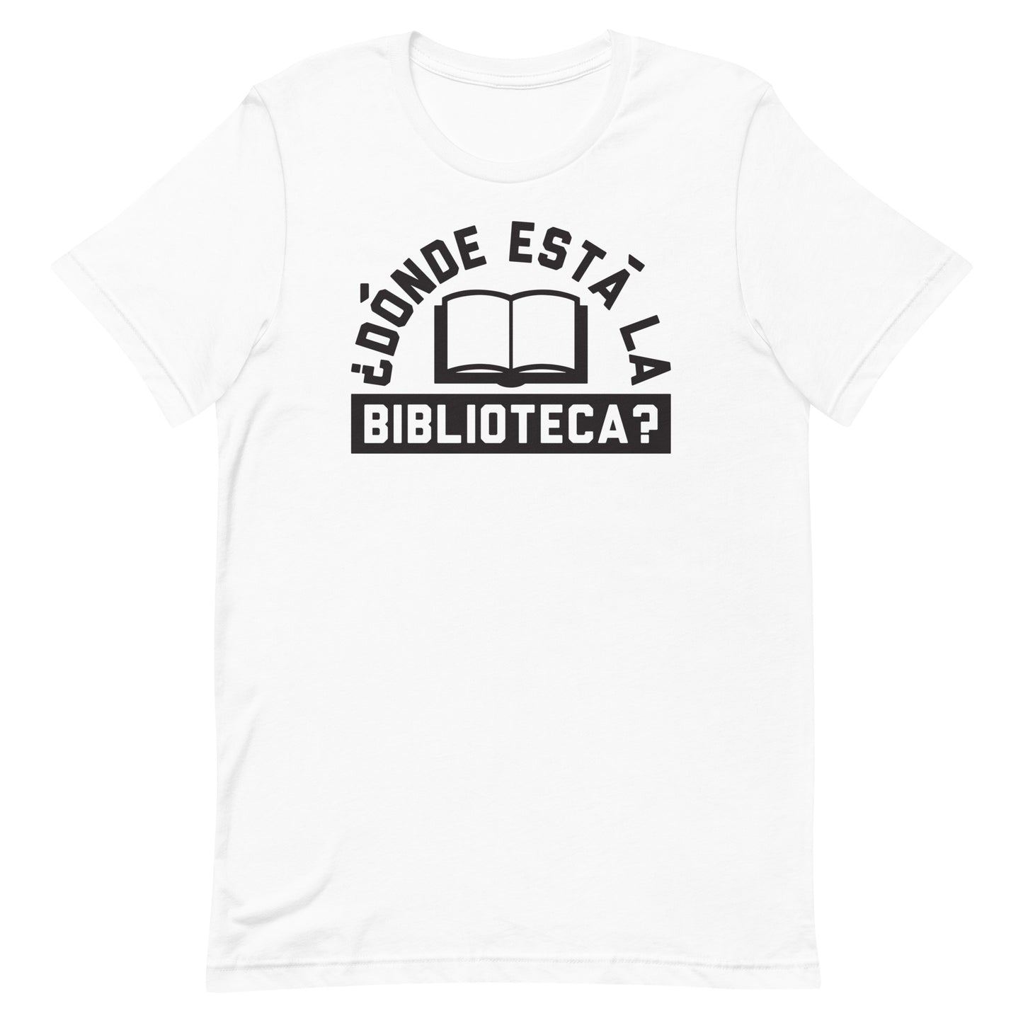 Donde Esta La Biblioteca? Men's Signature Tee