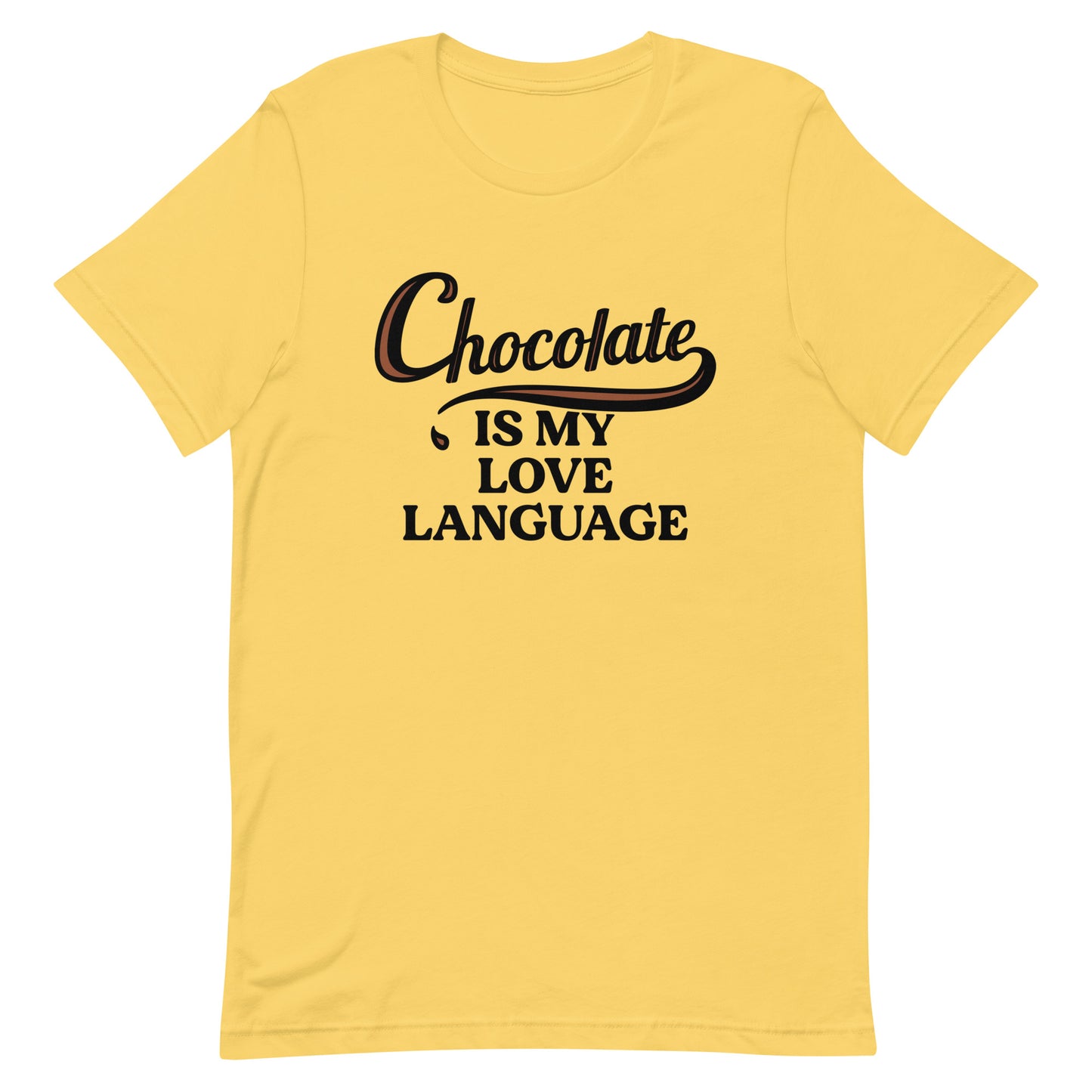 Chocolate Is My Love Language Men's Signature Tee