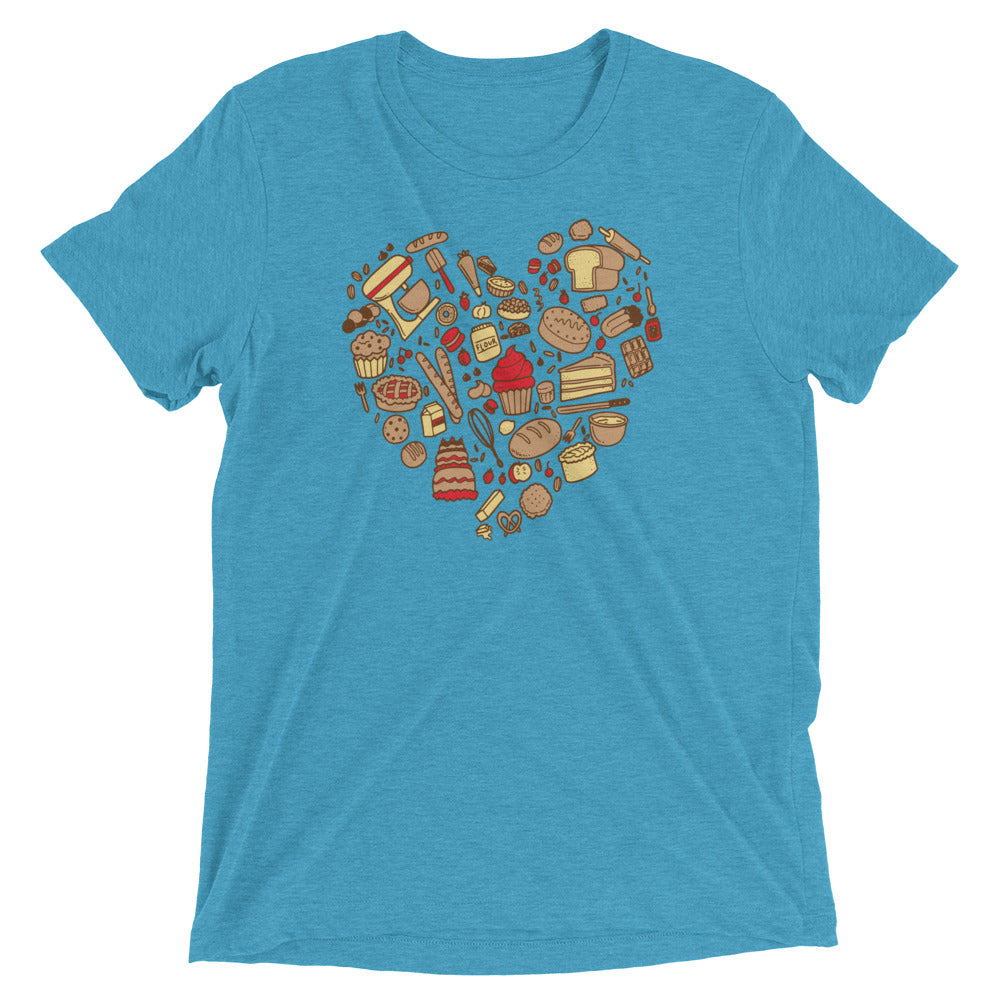 Baking Heart Men's Tri-Blend Tee