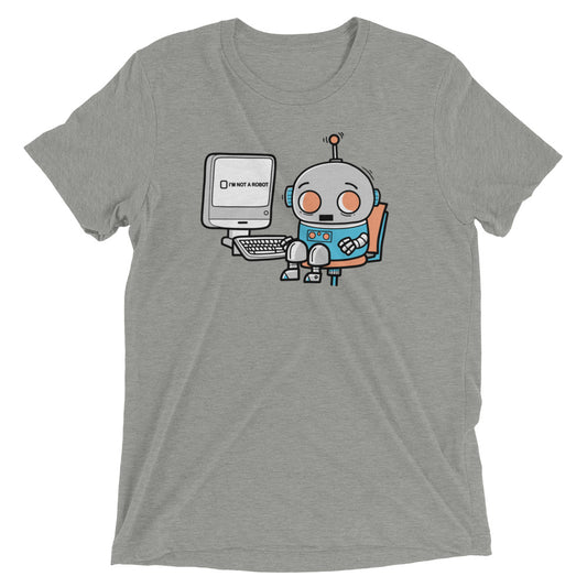 Robot Captcha Men's Tri-Blend Tee