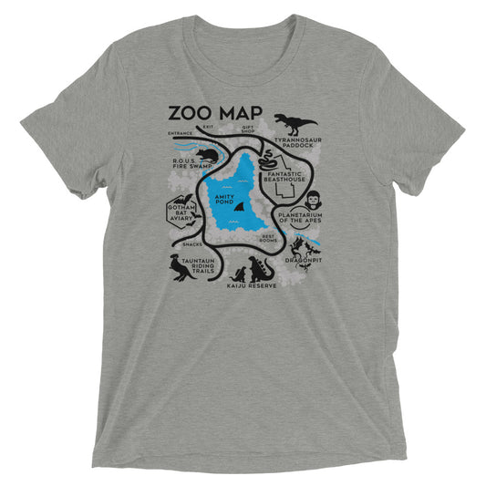 Zoo Map Men's Tri-Blend Tee