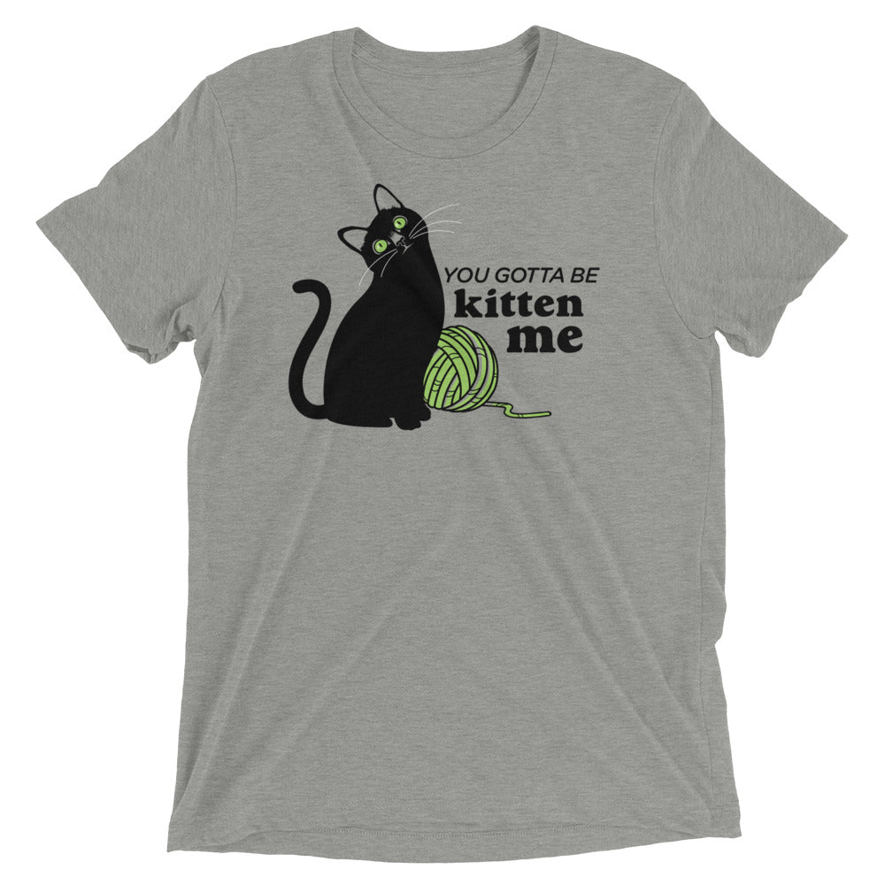 You Gotta Be Kitten Me Men's Tri-Blend Tee