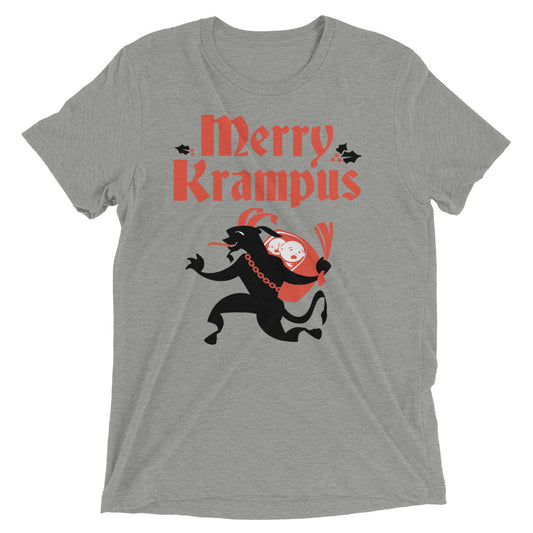 Merry Krampus Men's Tri-Blend Tee