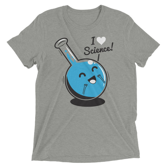 I Heart Science Men's Tri-Blend Tee