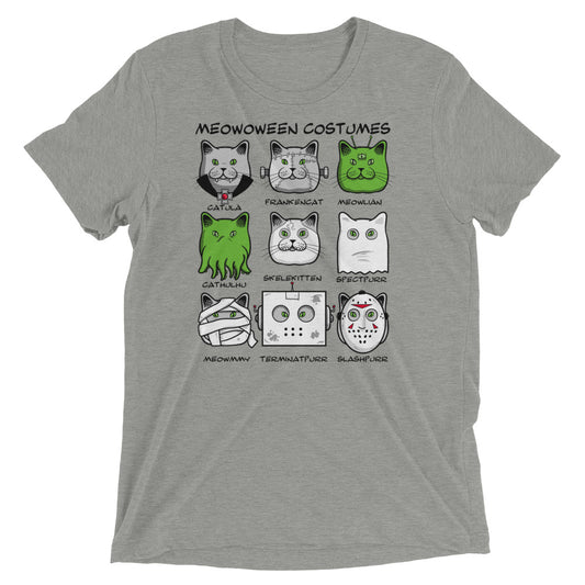 Meowoween Costumes Men's Tri-Blend Tee