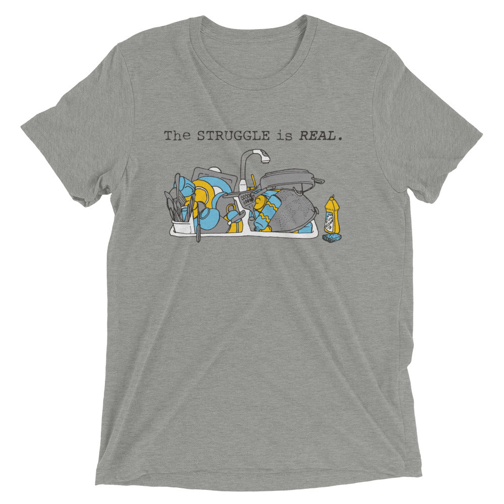 The Struggle Is Real Men's Tri-Blend Tee