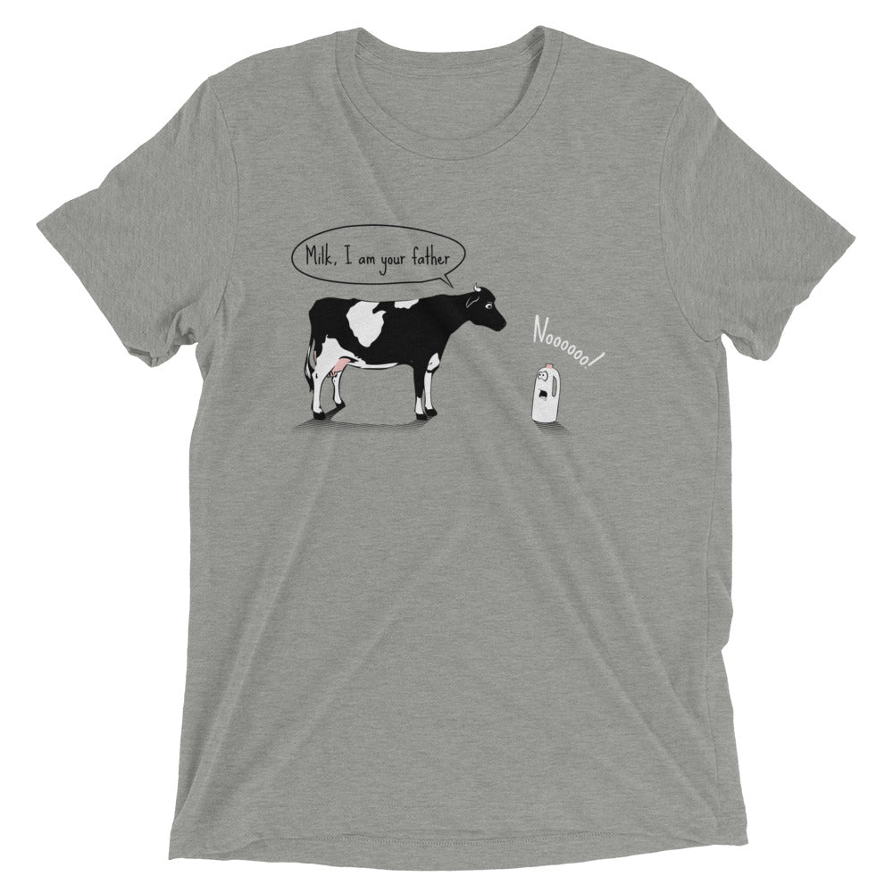 Milk, I am your father Men's Tri-Blend Tee