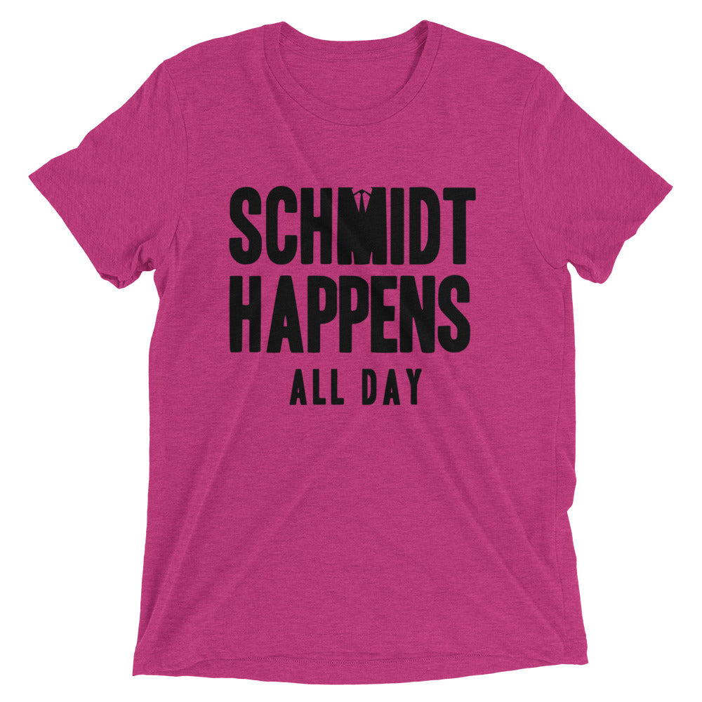 Schmidt Happens All Day Men's Tri-Blend Tee